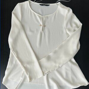 Zara Basic White Blouse